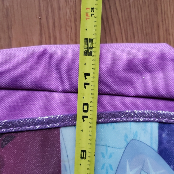 Disney's Frozen Anna & Elsa Purple Sparkly School Satchel with Adjustable Strap - Picture 6 of 11